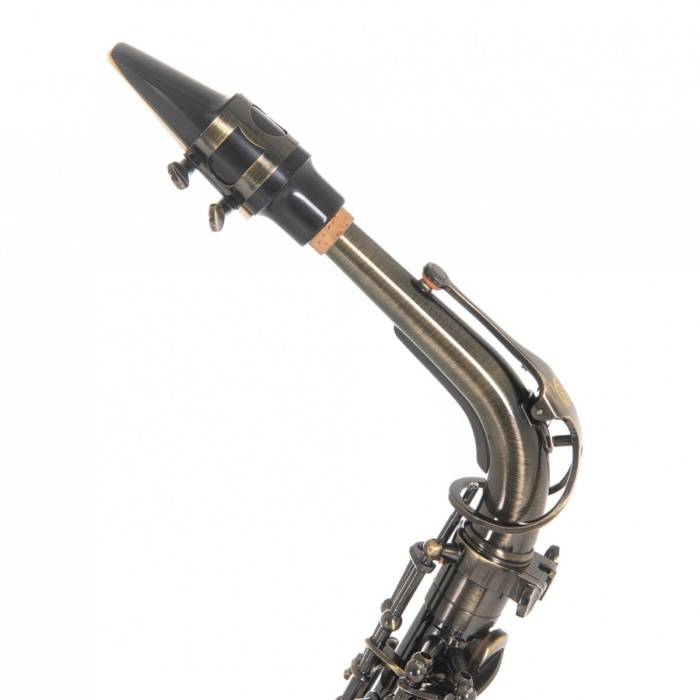 Roy Benson AS-202A Alto Saksafon (Antik) | Eskitilmiş Bronz Vintage Tarz