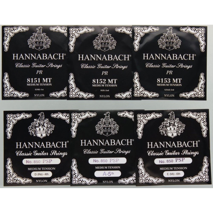Hannabach 850MT Klasik Gitar Teli (Medium Tension) | Hassas Baslar Yumuşak Çalım