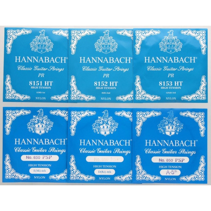 Hannabach 850HT Klasik Gitar Teli (High Tension) | Solo Performans İçin İdeal