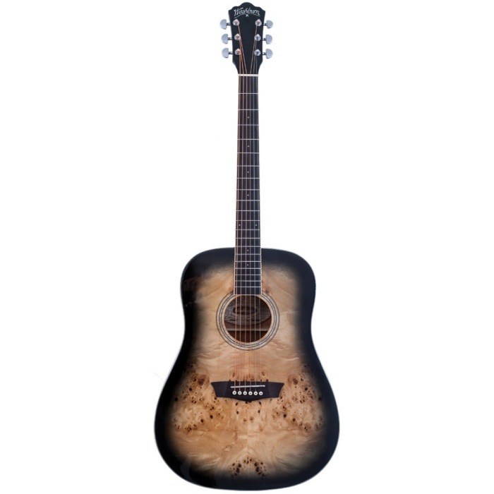 Washburn DFBDB Deep Forest Burl Black Fade Akustik | Siyah Geçişli Mistik Görünüm Güçlü Rezonans