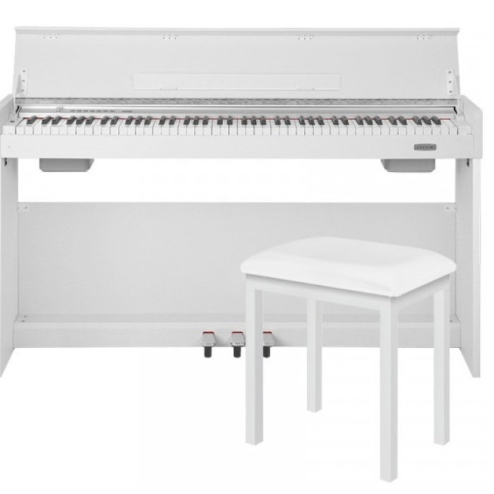 NUX WK-310-WH Dijital Piyano (Beyaz) | Şık Ev Piyanosu Bluetooth Bağlantısı