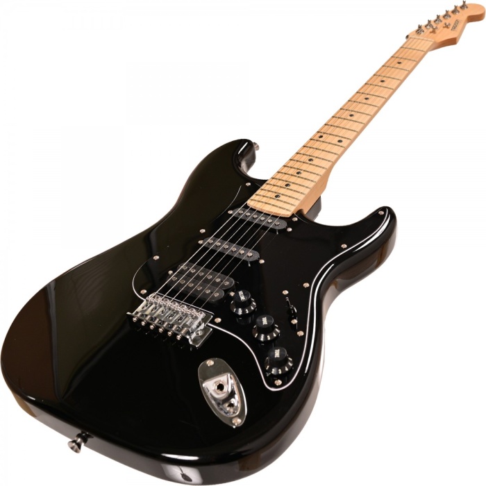 Madison MEG-3BK Elektro Gitar (Siyah) | HSS Manyetik Dizilimi Çok Yönlü Ton