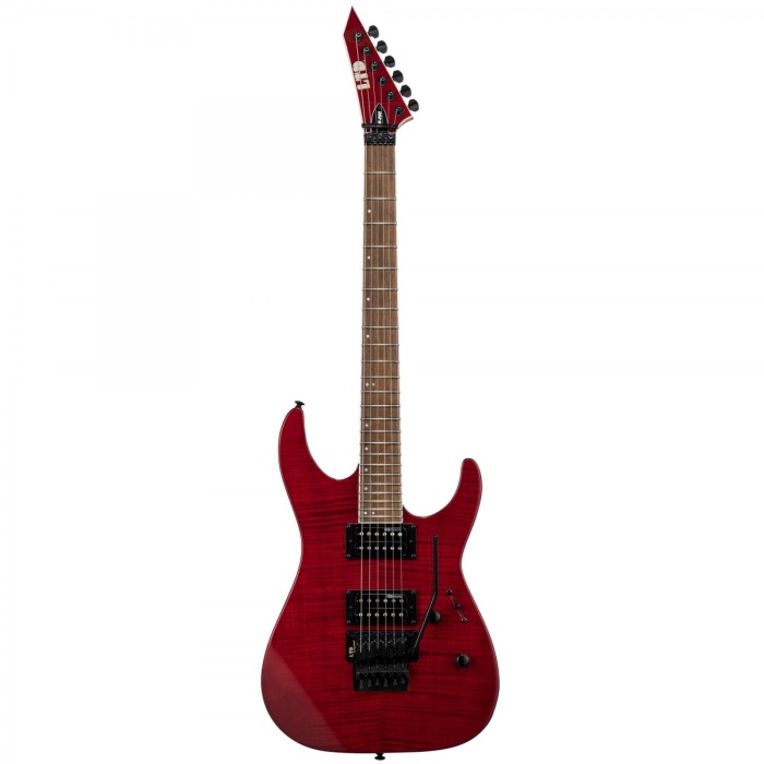 ESP LTD LM200FMSTR M-200FM See Thru Red Elektro Gitar | Kırmızı Alevli Kapak İnce Sap