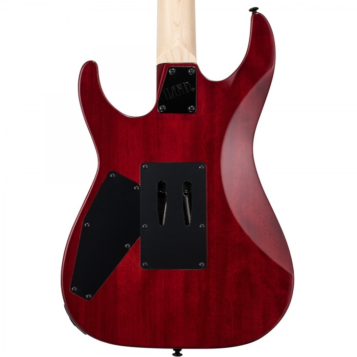 ESP LTD LM200FMSTR M-200FM See Thru Red Elektro Gitar | Kırmızı Alevli Kapak İnce Sap