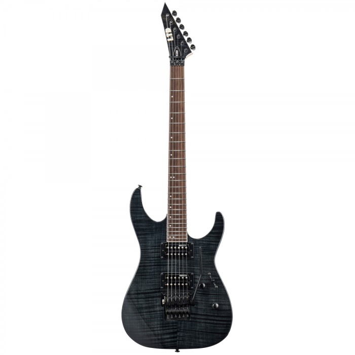 ESP LTD LM200FMSTBLK M-200FM Flame Black Elektro Gitar | Superstrat Gövde Sabit Köprü