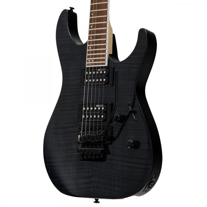 ESP LTD LM200FMSTBLK M-200FM Flame Black Elektro Gitar | Superstrat Gövde Sabit Köprü