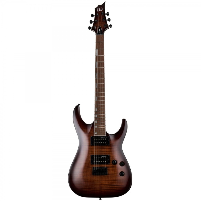 ESP LTD LH200FMDBSB H-200FM Dark Brown Sunburst Elektro Gitar | Çift Kesik Kasa Çok Yönlü Ton