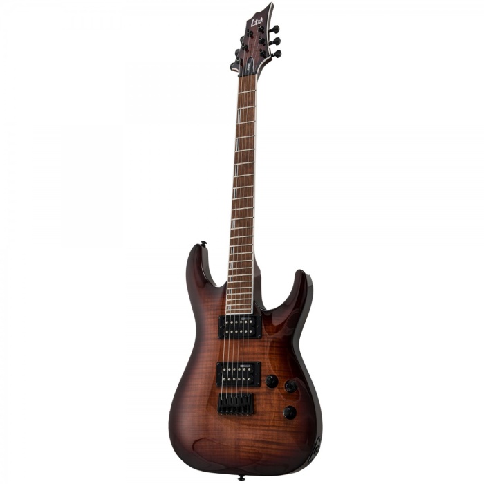 ESP LTD LH200FMDBSB H-200FM Dark Brown Sunburst Elektro Gitar | Çift Kesik Kasa Çok Yönlü Ton