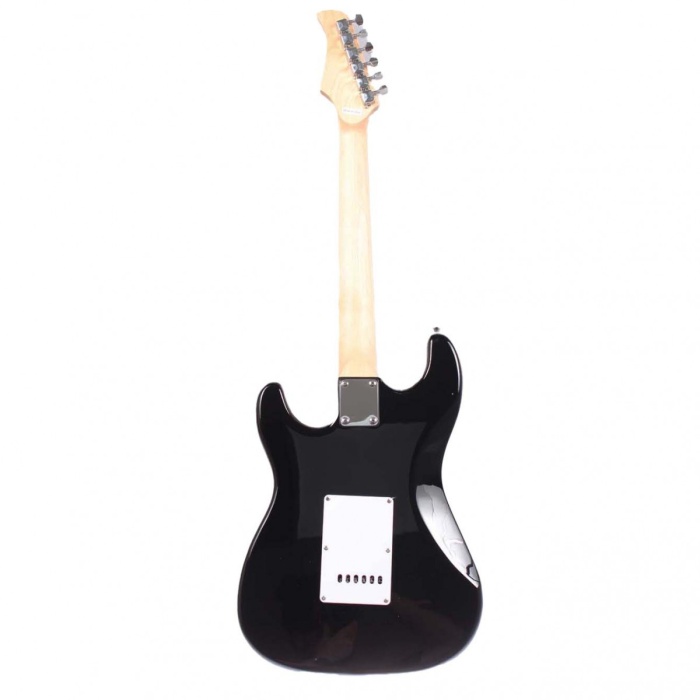 Angel Aeg100-bk Elektro Gitar - Siyah (başlangıç - Strat Tipi) | Hss Manyetik Dizilimi (1 Humbucker + 2 Single), Senkronize Tremolo Köprü, 5-yollu Switch | Ölçüler: 648 Mm Skala Uzunluğu