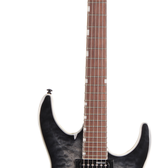 ESP LTD LXMH230QMFRSTBLKSB MH-230 QM FR See Thru Black Sunburst | Floyd Rose Köprü Göz Alıcı Kapak