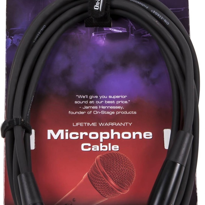 On Stage Mc12-10 Mikrofon Kablosu - 3 Metre (profesyonel - Xlr Bağlantı) | Dengeli (balanced) Xlr Erkek - Xlr Dişi Uçlar, Düşük Gürültülü Bakır İletken | Ölçüler: 3 Metre (10 Feet) Uzunluk