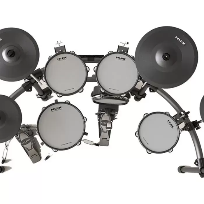 Nux Dm-8 Dijital Davul Seti (üst Segment - Profesyonel Elektronik Davul) | Bağımsız Hi-hat Standı, 12 İnç Trampet Pedi, Usb Audio Kayıt Özelliği, Modüler Rack Sistemi | Ölçüler: Profesyonel Sahne Kurulumu