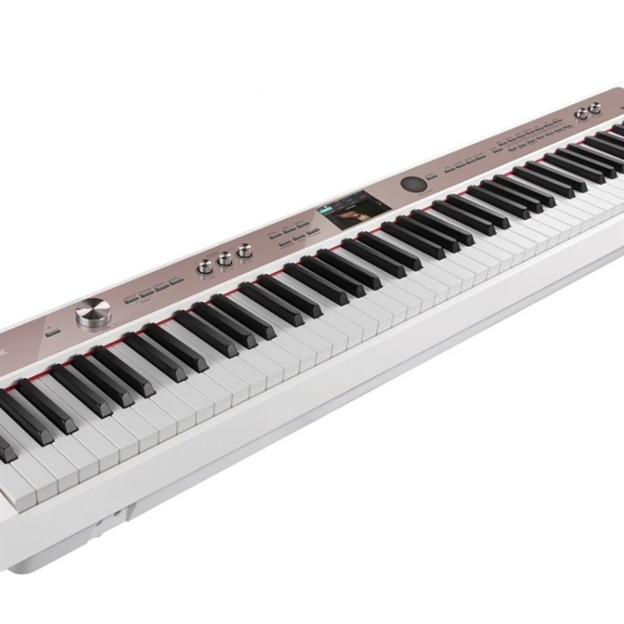 NUX NPK-20-WH Taşınabilir Dijital Piyano (Beyaz) | Gelişmiş Ses Motoru Sahne Piyanosu