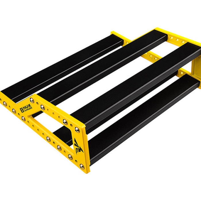 NUX NPB-S Bumblebee Small Pedalboard (Profesyonel - Kompakt Seri) | 5-6 Pedal İçin İdeal Ölçü, Ergonomik Açılandırılmış Gövde, Kaymaz Ayak Sistemi ve Taşıma Çantası | Ölçüler: 243 x 310 x 90 mm