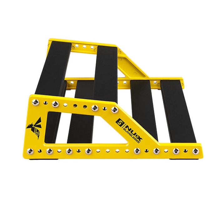 NUX NPB-S Bumblebee Small Pedalboard (Profesyonel - Kompakt Seri) | 5-6 Pedal İçin İdeal Ölçü, Ergonomik Açılandırılmış Gövde, Kaymaz Ayak Sistemi ve Taşıma Çantası | Ölçüler: 243 x 310 x 90 mm