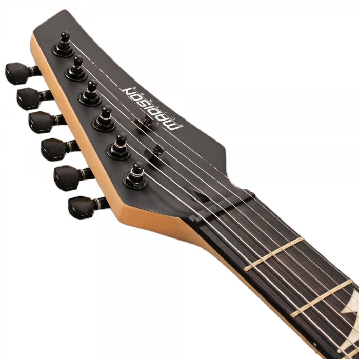 Madison MEG-4M-BK Elektro Gitar (Mat Siyah) | Modern Metal ve Rock İçin İdeal