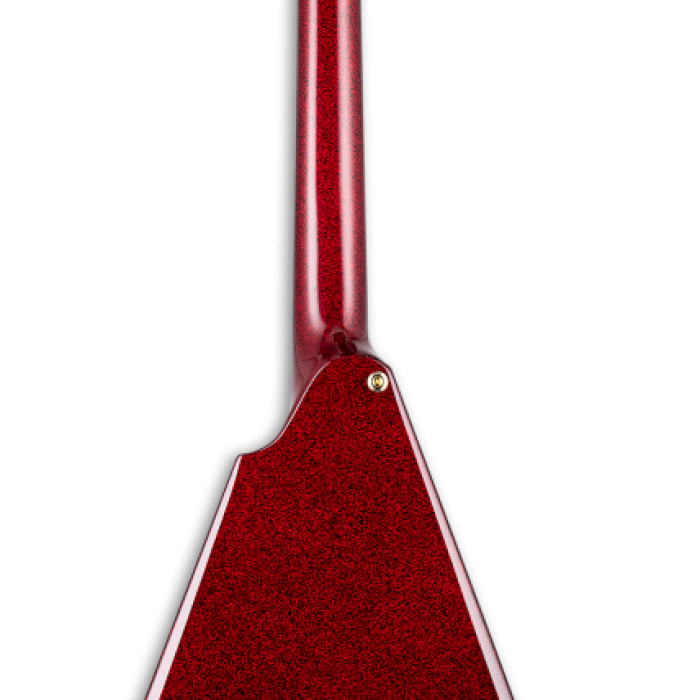 ESP LTD LKHVRSP Kirk Hammett KH-V Red Sparkle | Simli Kırmızı Sahne Işıltısı
