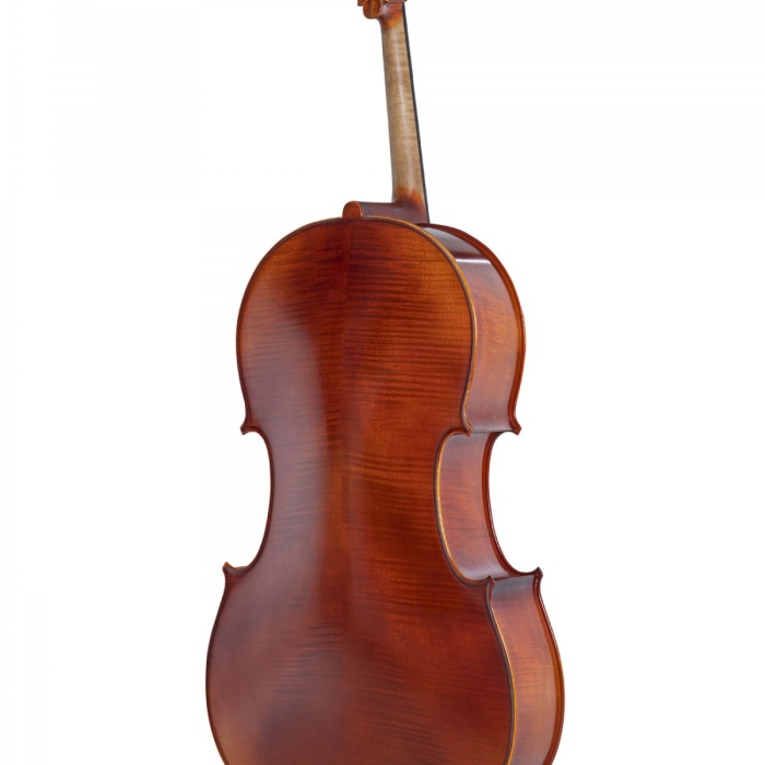 Gewa GS4020611121 Ideale VC2 Çello (4/4) | Flamed Maple Arka Kapak Profesyonel Görünüm