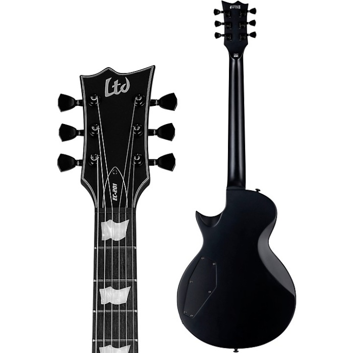ESP LTD LEC201BLKS Eclipse EC-201 Black Satin Elektro Gitar | Tek Manyetik Minimalist Metal Tasarımı