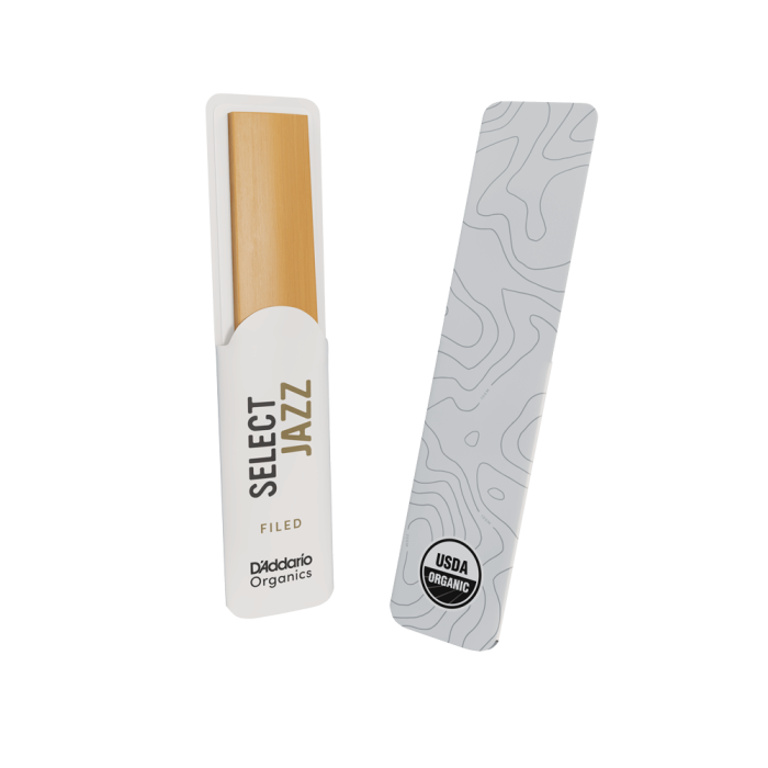 DAddario ORSF05TSX3S Organic Select Jazz Filed Tenor Saksafon Kamışı No: 3 Soft (Profesyonel/Caz) - 5li Paket | Filed Kesim, Organik Üretim ve Hızlı Tepki Kabiliyeti