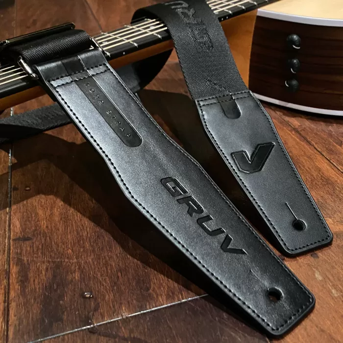 Gruv Gear KORR50-BLK-S Korr Gitar Askısı | Deri Detaylı Şık ve Sağlam