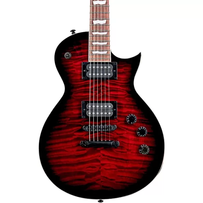 ESP LTD LEC256QMSTBCSB EC-256QM See Thru Black Cherry Sunburst | Koyu Kiraz Rengi Göz Alıcı Cila