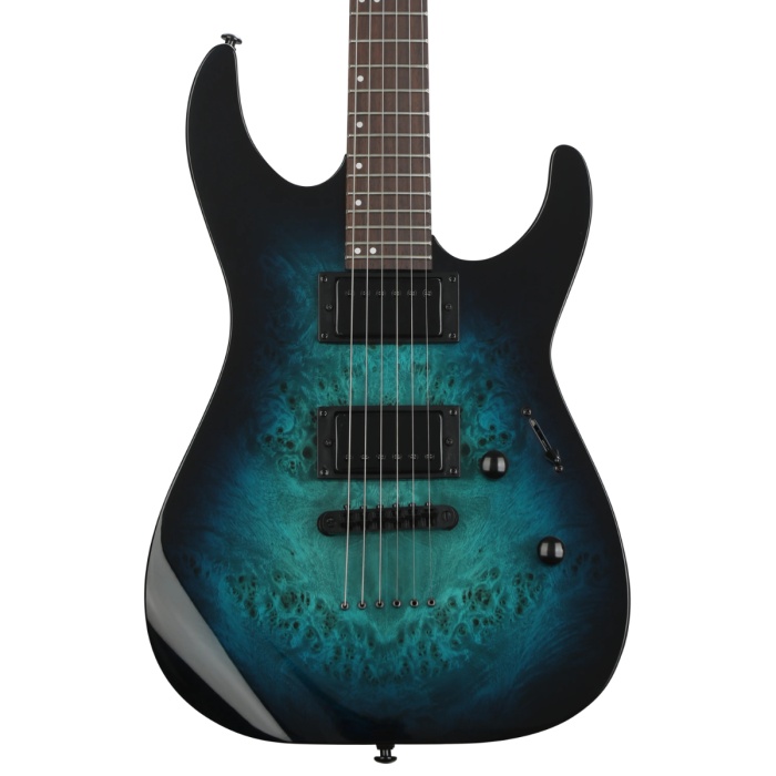 ESP LTD LM200DXNTBLB M-200DX NT Blue Burst Elektro Gitar | Sabit Köprü Mavi Burst