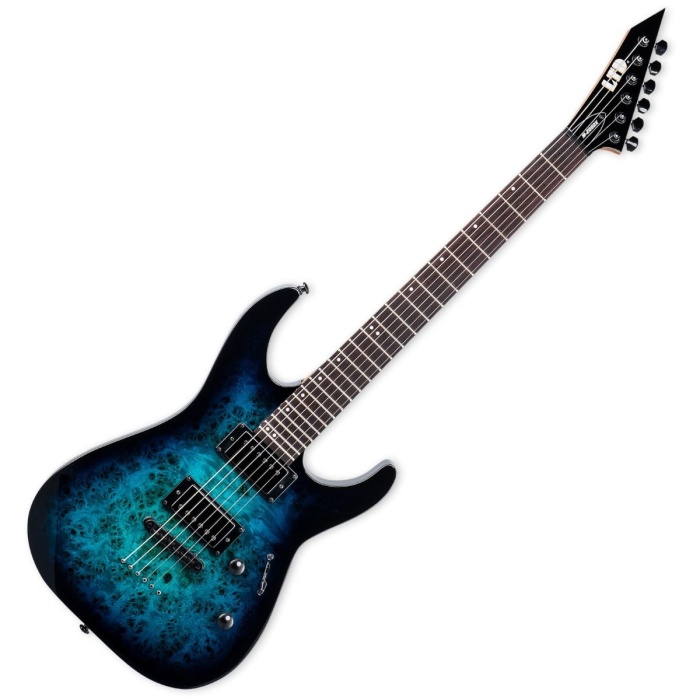 ESP LTD LM200DXNTBLB M-200DX NT Blue Burst Elektro Gitar | Sabit Köprü Mavi Burst