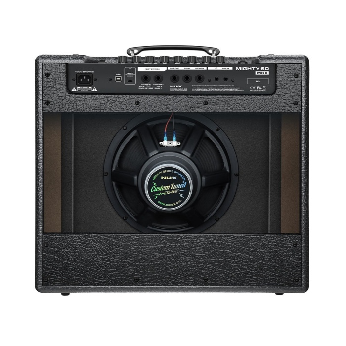 NUX MIGHTY 60 MKII Elektro Gitar Amfisi (Profesyonel - Sahne Tipi) | 60 Watt Güç, 12 İnç Hoparlör, Kabin Simülasyonu (IR), Bluetooth 5.0, Mighty Amp App Desteği | Ölçüler: 523 x 264 x 460 mm