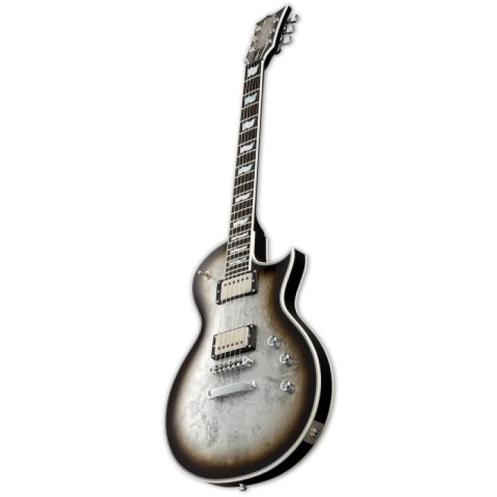 ESP LTD EECCTMSLMB ESP Eclipse Custom Silver Liquid Metal Burst | Eşsiz Sıvı Metal Kaplama El Yapımı