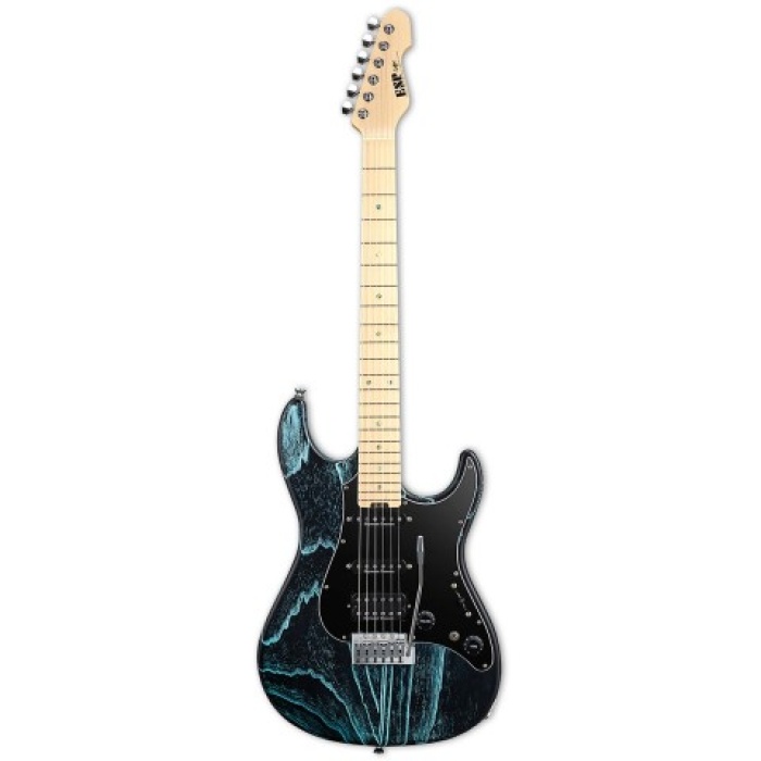 ESP LTD ESNAPASMDWBLKBLU ESP Custom Snapper Drift Wood Black Blue | Özel İşlenmiş Gövde Sanat Eseri