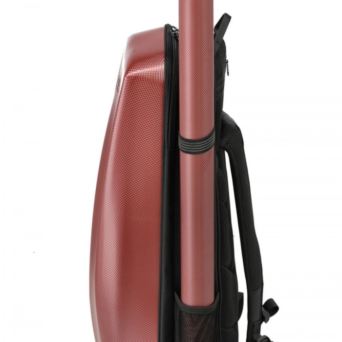 Gewa 300833 Space Keman Kutusu - Kırmızı (profesyonel - Sert Kasa Taşıma Çantası) | Şekilli (contoured) Tasarım, Termoplastik Darbe Emici Kabuk, Sırt Askı Aparatı | Uyum: 4/4 Ve 3/4 Boy Kemanlar İçin İdeal