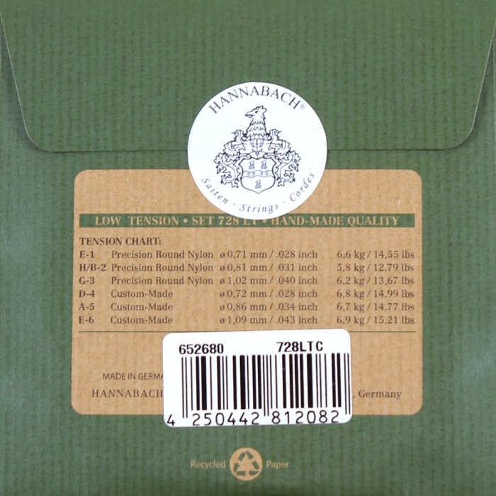 Hannabach 728LTC Custom Made Klasik Gitar Teli (Low Tension) | Düşük Gerilim Üstün Konfor