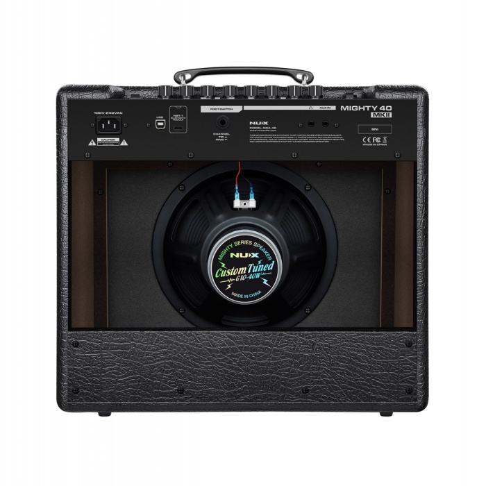 Nux Mıghty 40 Mkıı Elektro Gitar Amfisi (orta Seviye - Sahne & Prova) | 40 Watt Güç, 10 İnç Özel Hoparlör, 7 Kanal, Dahili Reverb/delay/modülasyon Efektleri, Usb Ses Kartı Özelliği | Ölçüler: 450 X 232 X 398 Mm