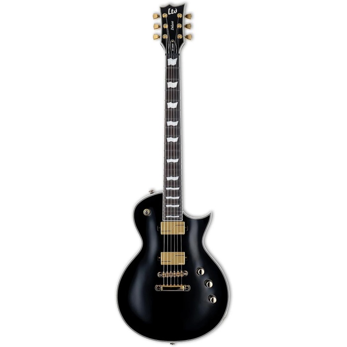 ESP LTD LEC1000BLKF EC-1000 Elektro Gitar - Siyah (Üst Segment - Deluxe Fluence) | Fishman Fluence Modern Humbucker Manyetikler, Push-Pull Voicing, Mat Siyah Kaplama | Ölçüler: 628 mm Skala / 24 XJ Perde