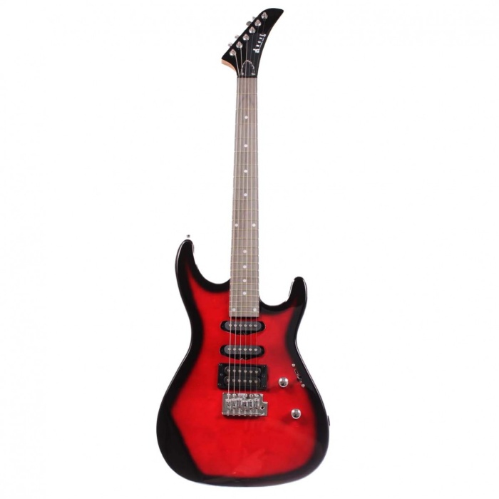Angel AEG09-RD Transparent Wine Red Burst Elektro Gitar | Şık Bordo Geçişli Renk Çift Humbucker