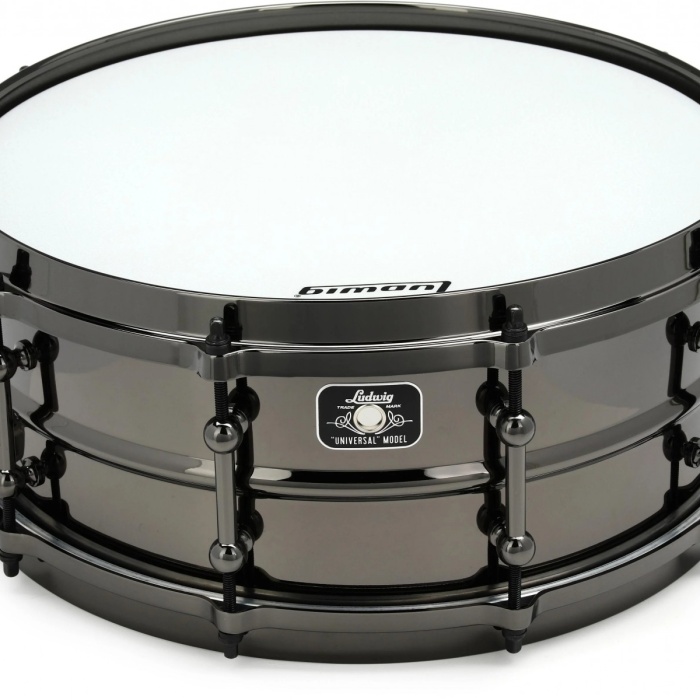 Ludwig LU5514BRDIR Universal Black Brass Trampet (5.5x14) | Siyah Nikel Kaplama Pirinç Gövde