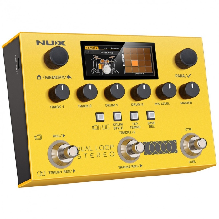 NUX NML-3DLS Dual Loop Stereo Pedalı | Çift Kanal Kayıt Sınırsız Overdub