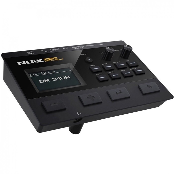 Nux Dm-310h Dijital Davul Seti (orta Seviye - Mesh Head Davul) | Tüm Pedlerde Çift Bölge (dual-zone) Mesh Deri, Bluetooth Ses Akışı, Gelişmiş Ses Kütüphanesi | Ölçüler: Standart Kurulum Alanı 120 X 110 Cm