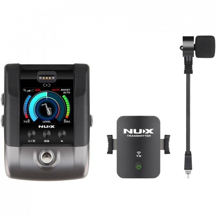 NUX B-6PRO Telsiz Saksafon Sistemi | Şarj Kutulu Profesyonel Kablosuz Mikrofon