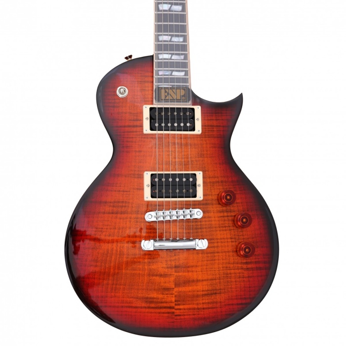 ESP LTD EUSCECFMC17S1 ESP USA Eclipse Tiger Eye Sunburst | Kaplan Gözü Kaplama Lüks Donanım