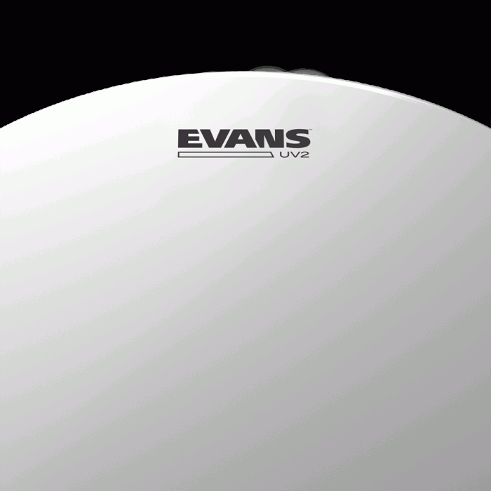 Evans B08UV2 UV2 Coated Tom ve Trampet Derisi (8 inç - Çift Kat - Beyaz)