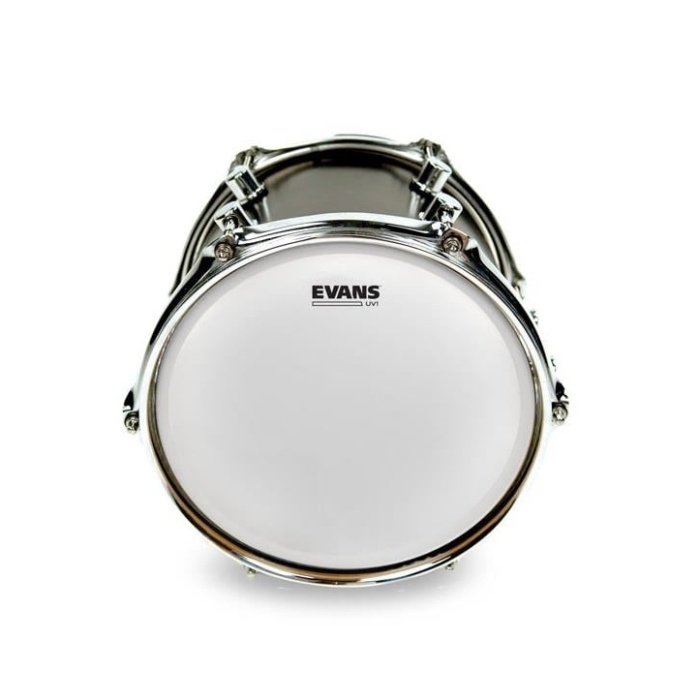 Evans B08UV1 UV1 Coated Tom ve Trampet Derisi (8 inç - Tek Kat - Beyaz)