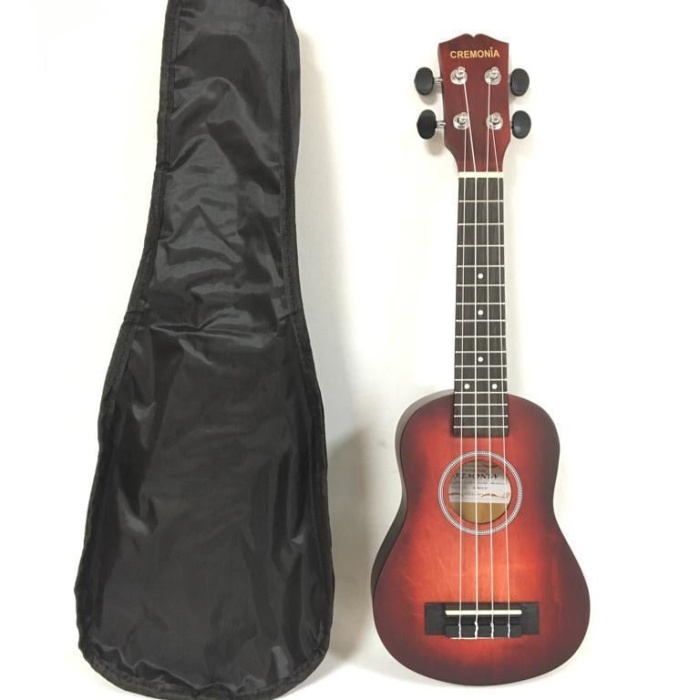 Cremonia AU-HO1A-21RD Soprano Ukulele | 21 İnç Mat Kırmızı