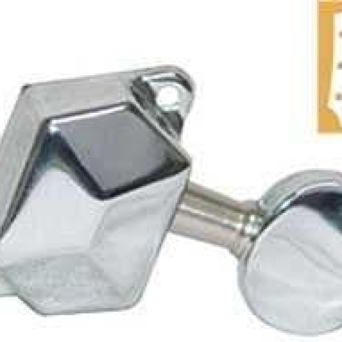 Valencia AMH3003CR Akustik Gitar Burgusu (Krom) | Yarım Kapalı - 3+3 - Vintage