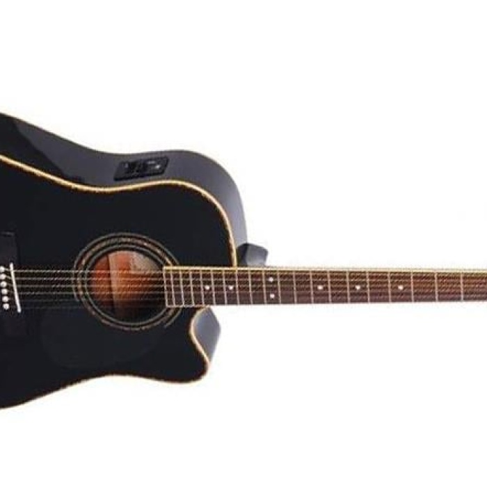 Cort AD880CEBK Elektro Akustik Gitar | Çantalı Siyah - Ladin Kapak