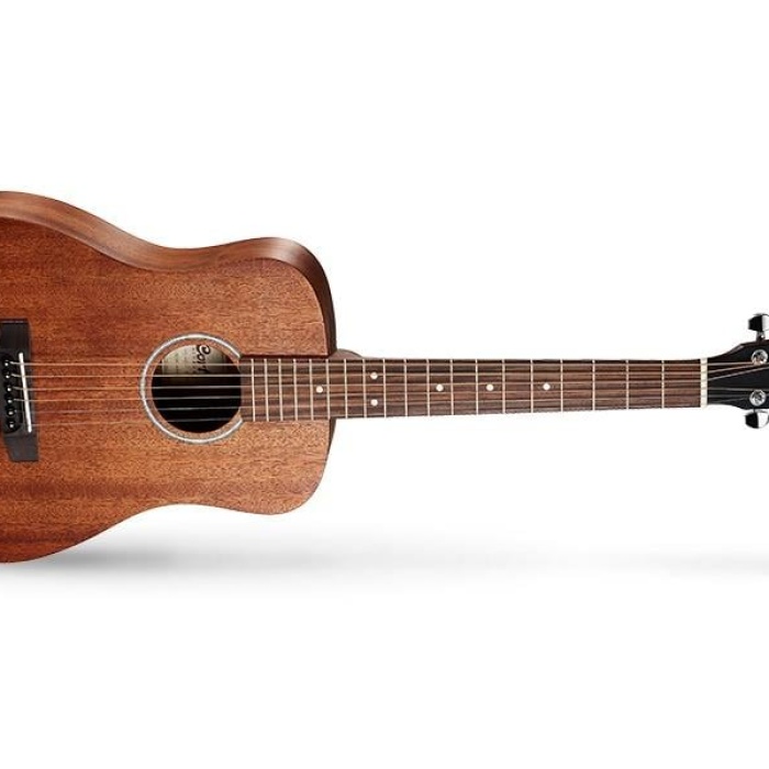 Cort Ad Mını M Op 3/4 Ölçek Akustik Gitar - Gig Bag Dahil (başlangıç/orta Seviye) | Tüm Gövde Maun Ahşap, Kompakt 3/4 Boyut Ve Open Pore Mat Kaplama