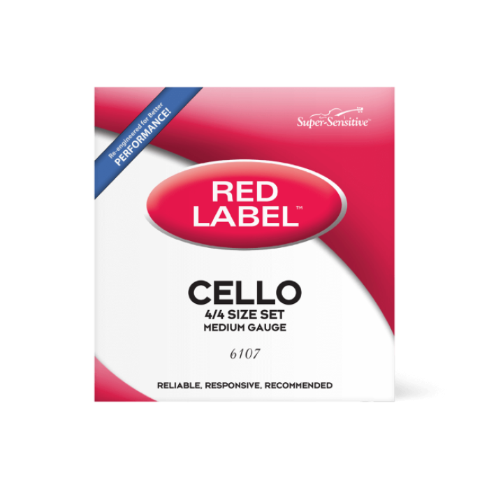 DAddario 6107 Red Label Çello Tel Seti (4/4 Ölçek - Medium Tension)