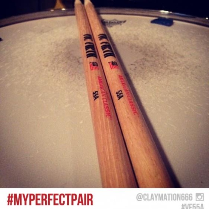 Vic Firth 55A American Classic 55A Baget | 5A ile 5B Arası - Ekstra Uzunluk - Ahşap Uç