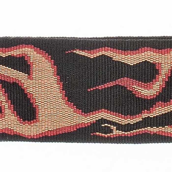 Planet Waves 50F01 Gitar Askısı Fluid Flames (5 cm) | Alev Deseni - Canlı Renkler - Rock Tarzı